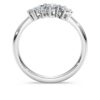 Bague Galaxy avec diamants synthétiques 0,43 ct au total, formes variées, argent sterling