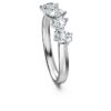 Bague Galaxy avec diamants synthétiques, 1 ct au total, formes variées, or blanc 14 carats Bague Galaxy avec diamants synthétiques, 1 ct au total, formes variées, or blanc 14 carats