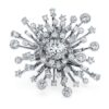 Bague Galaxy avec diamants synthétiques de 9,5 carats au total, formes variées, or blanc 18 carats Bague Galaxy avec diamants synthétiques de 9,5 carats au total, formes variées, or blanc 18 carats