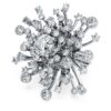 Bague Galaxy avec diamants synthétiques de 9,5 carats au total, formes variées, or blanc 18 carats Bague Galaxy avec diamants synthétiques de 9,5 carats au total, formes variées, or blanc 18 carats