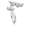 Bague Galaxy Bypass avec diamants synthétiques de 1,25 ct au total, formes variées, or blanc 14 carats Bague Galaxy Bypass avec diamants synthétiques de 1,25 ct au total, formes variées, or blanc 14 carats