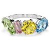 Bague Gema, tailles variées, multicolore, plaquée rhodium Bague Gema, tailles variées, multicolore, plaquée rhodium