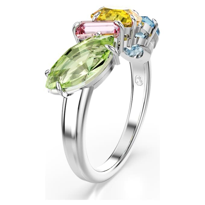 Bague Gema, tailles variées, multicolore, plaquée rhodium Bague Gema, tailles variées, multicolore, plaquée rhodium