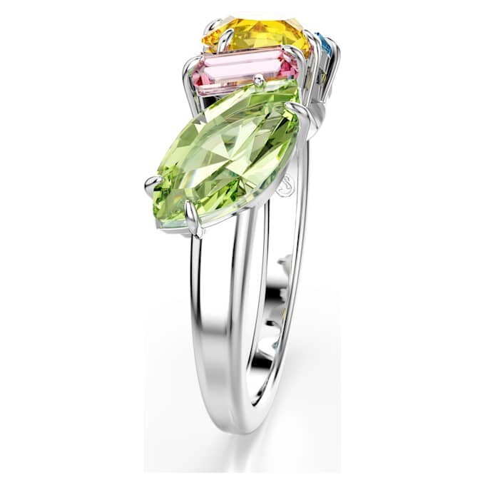 Bague Gema, tailles variées, multicolore, plaquée rhodium Bague Gema, tailles variées, multicolore, plaquée rhodium
