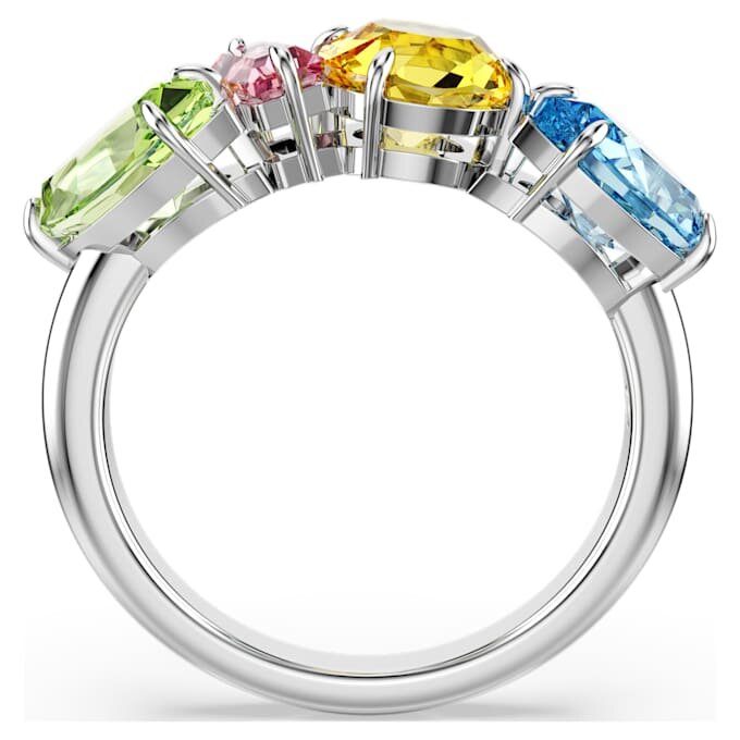 Bague Gema, tailles variées, multicolore, plaquée rhodium Bague Gema, tailles variées, multicolore, plaquée rhodium