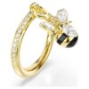 Bague Idyllia à motif « Abeille » : tailles variées, multicolore, plaquée or Bague Idyllia à motif « Abeille » : tailles variées, multicolore, plaquée or
