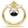 Bague Idyllia à motif « Abeille » : tailles variées, multicolore, plaquée or Bague Idyllia à motif « Abeille » : tailles variées, multicolore, plaquée or