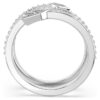 Bague Idyllia à motif « flèche » aux tailles variées, blanche, plaquée rhodium Bague Idyllia à motif « flèche » aux tailles variées, blanche, plaquée rhodium