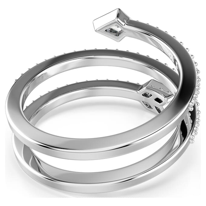 Bague Idyllia à motif « flèche » aux tailles variées, blanche, plaquée rhodium Bague Idyllia à motif « flèche » aux tailles variées, blanche, plaquée rhodium