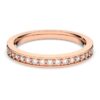 Bague Matrix blanche, plaquée or rose