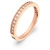 Bague Matrix blanche, plaquée or rose