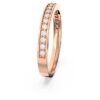 Bague Matrix blanche, plaquée or rose