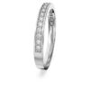 Bague Matrix blanche, plaquée rhodium Bague Matrix blanche, plaquée rhodium