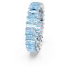 Bague Matrix à taille baguette, bleue, plaquée rhodium Bague Matrix à taille baguette, bleue, plaquée rhodium