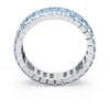 Bague Matrix à taille baguette, bleue, plaquée rhodium Bague Matrix à taille baguette, bleue, plaquée rhodium