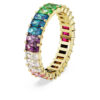 Bague Matrix à taille baguette, multicolore, plaquée or Bague Matrix à taille baguette, multicolore, plaquée or