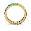 Bague Matrix à taille baguette, multicolore, plaquée or Bague Matrix à taille baguette, multicolore, plaquée or