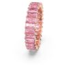 Bague Matrix taille baguette, rose, plaquée or rose Bague Matrix taille baguette, rose, plaquée or rose