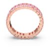 Bague Matrix taille baguette, rose, plaquée or rose Bague Matrix taille baguette, rose, plaquée or rose
