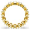 Bague Matrix, taille ovale, blanche, plaquée or Bague Matrix, taille ovale, blanche, plaquée or