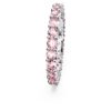 Bague Matrix, taille ronde, rose, plaquée rhodium
