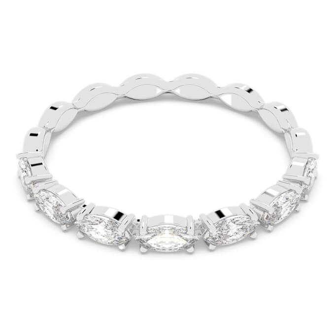 Bague Matrix Vittore, taille marquise, blanche, plaquée rhodium Bague Matrix Vittore, taille marquise, blanche, plaquée rhodium