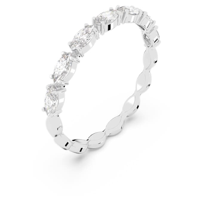 Bague Matrix Vittore, taille marquise, blanche, plaquée rhodium Bague Matrix Vittore, taille marquise, blanche, plaquée rhodium