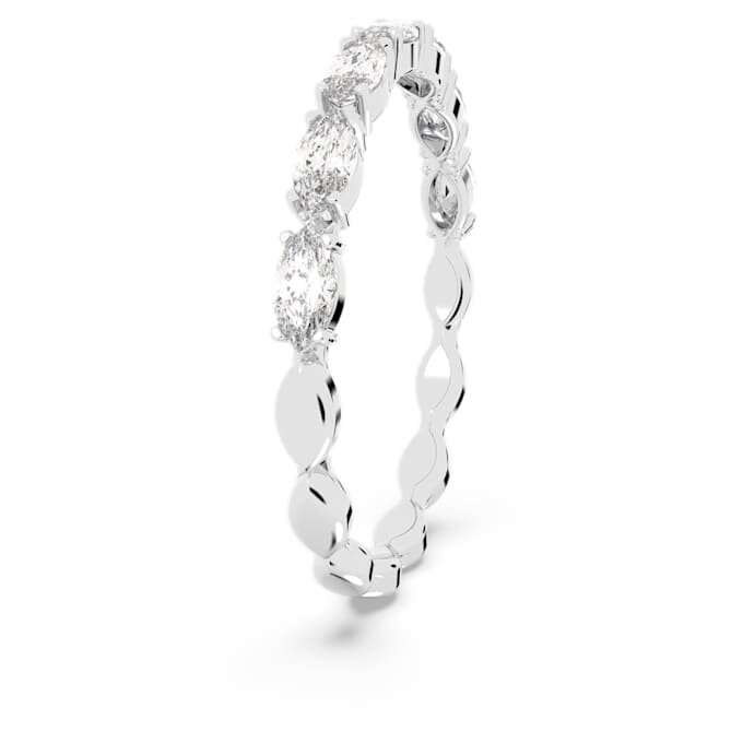 Bague Matrix Vittore, taille marquise, blanche, plaquée rhodium Bague Matrix Vittore, taille marquise, blanche, plaquée rhodium