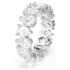 Bague Matrix Vittore, taille poire, blanche, finition argentée Bague Matrix Vittore, taille poire, blanche, finition argentée