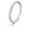 Bague Matrix Vittore, taille ronde, blanche, finition argentée Bague Matrix Vittore, taille ronde, blanche, finition argentée