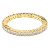 Bague Matrix Vittore, taille ronde, blanche, finition dorée Bague Matrix Vittore, taille ronde, blanche, finition dorée
