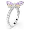 Bague à motif Ariana Grande X Swarovski, tailles variées, libellule, multicolore, plaquée rhodium