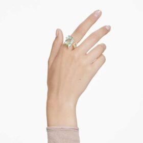 Bague ouverte Gema, tailles variées, multicolore, plaquée or