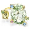 Bague ouverte Gema, tailles variées, multicolore, plaquée or Bague ouverte Gema, tailles variées, multicolore, plaquée or