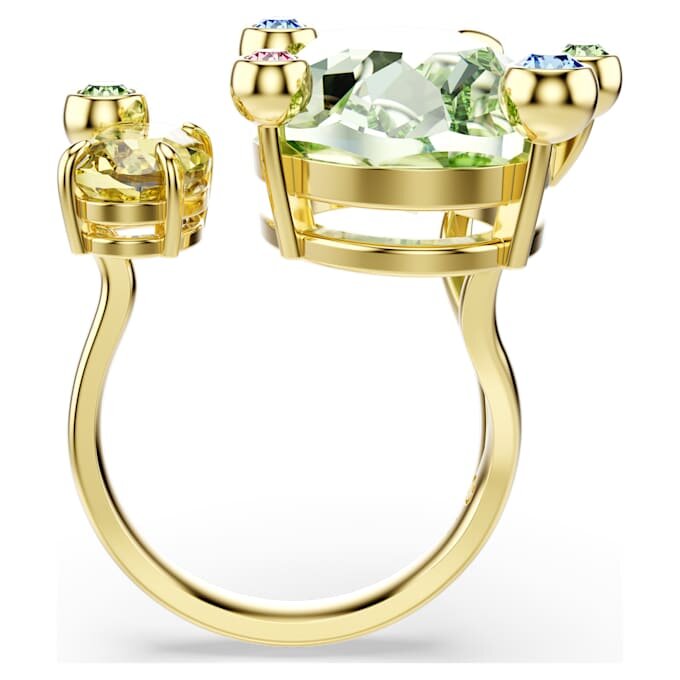 Bague ouverte Gema, tailles variées, multicolore, plaquée or Bague ouverte Gema, tailles variées, multicolore, plaquée or