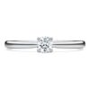 Bague solitaire Eternity avec diamants synthétiques de 0,25 ct au total, forme ronde, argent sterling Bague solitaire Eternity avec diamants synthétiques de 0,25 ct au total, forme ronde, argent sterling