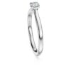 Bague solitaire Eternity avec diamants synthétiques de 0,25 ct au total, forme ronde, argent sterling Bague solitaire Eternity avec diamants synthétiques de 0,25 ct au total, forme ronde, argent sterling