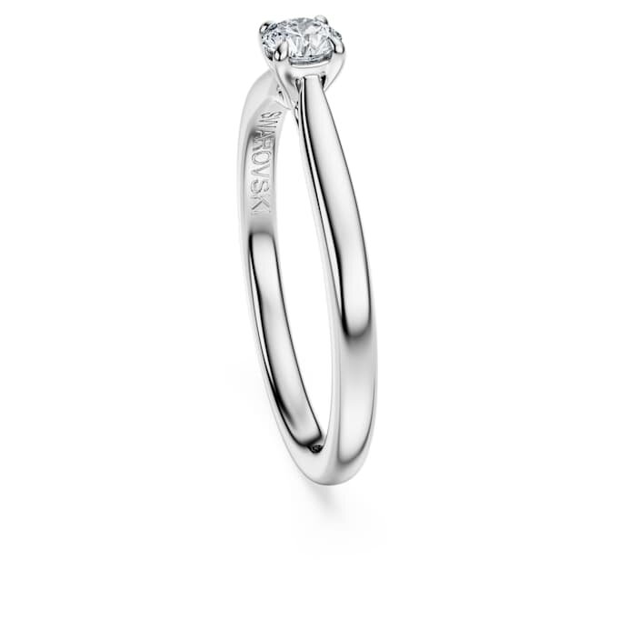 Bague solitaire Eternity avec diamants synthétiques de 0,25 ct au total, forme ronde, argent sterling Bague solitaire Eternity avec diamants synthétiques de 0,25 ct au total, forme ronde, argent sterling