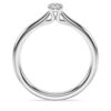 Bague solitaire Eternity avec diamants synthétiques de 0,25 ct au total, forme ronde, argent sterling Bague solitaire Eternity avec diamants synthétiques de 0,25 ct au total, forme ronde, argent sterling
