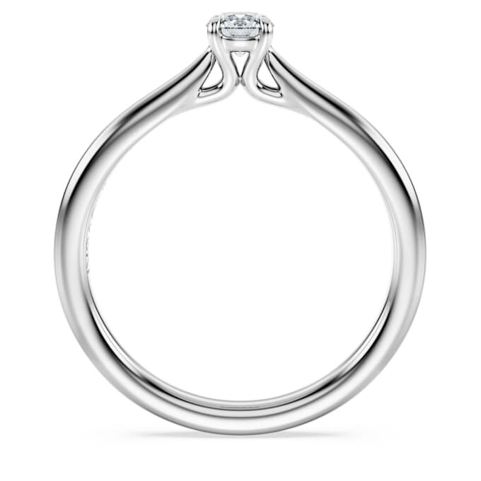 Bague solitaire Eternity avec diamants synthétiques de 0,25 ct au total, forme ronde, argent sterling Bague solitaire Eternity avec diamants synthétiques de 0,25 ct au total, forme ronde, argent sterling