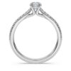 Bague solitaire Eternity avec diamants synthétiques de 0,7 ct au total, forme ronde, or blanc 14 carats Bague solitaire Eternity avec diamants synthétiques de 0,7 ct au total, forme ronde, or blanc 14 carats