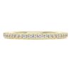 Bague éternité avec diamants synthétiques de 0,2 ct au total, forme ronde, or jaune 14 carats Bague éternité avec diamants synthétiques de 0,2 ct au total, forme ronde, or jaune 14 carats