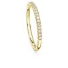 Bague éternité avec diamants synthétiques de 0,2 ct au total, forme ronde, or jaune 14 carats Bague éternité avec diamants synthétiques de 0,2 ct au total, forme ronde, or jaune 14 carats