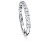 Bague éternité avec diamants synthétiques de 0,5 ct au total, forme ronde, or blanc 14 carats Bague éternité avec diamants synthétiques de 0,5 ct au total, forme ronde, or blanc 14 carats