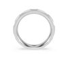 Bague éternité avec diamants synthétiques de 0,5 ct au total, forme ronde, or blanc 14 carats Bague éternité avec diamants synthétiques de 0,5 ct au total, forme ronde, or blanc 14 carats