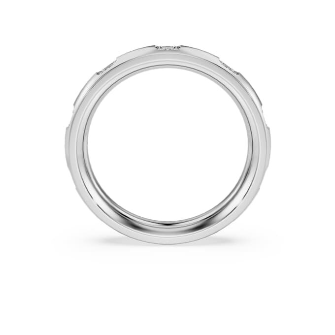 Bague éternité avec diamants synthétiques de 0,5 ct au total, forme ronde, or blanc 14 carats Bague éternité avec diamants synthétiques de 0,5 ct au total, forme ronde, or blanc 14 carats