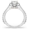 Bague Una Angelic, taille ronde, blanche, finition argentée Bague Una Angelic, taille ronde, blanche, finition argentée