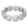 Bague Una Angelic, taille ronde, blanche, plaquée rhodium Bague Una Angelic, taille ronde, blanche, plaquée rhodium