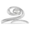 Barrette Ariana Grande X Swarovski, taille baguette, blanche, plaquée rhodium Barrette Ariana Grande X Swarovski, taille baguette, blanche, plaquée rhodium