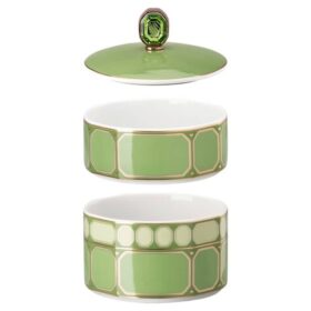 Boîte Signum en porcelaine, petite, verte